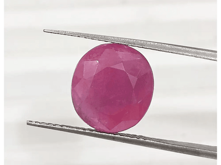 GSI Certified 5.49ct Ruby , 100% Natural Ruby - SMSGEMS 