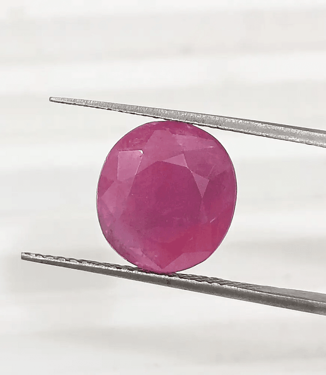 GSI Certified 5.49ct Ruby , 100% Natural Ruby - SMSGEMS 