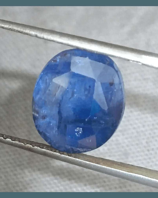 GSI Certified 5.68ct Deep Blue Sapphire - SMSGEMS 