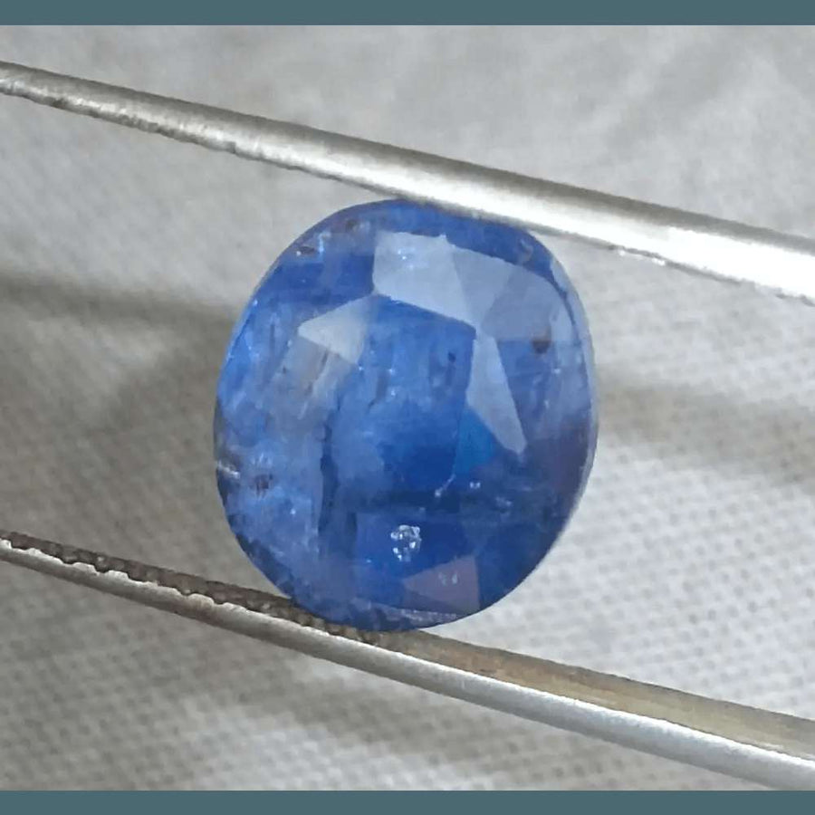 GSI Certified 5.68ct Deep Blue Sapphire - SMSGEMS 