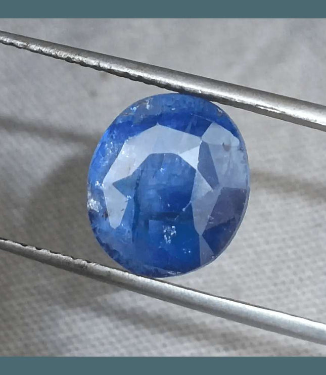 GSI Certified 5.68ct Deep Blue Sapphire - SMSGEMS 