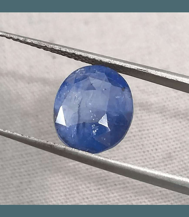 GSI Certified 5.68ct Deep Blue Sapphire - SMSGEMS 
