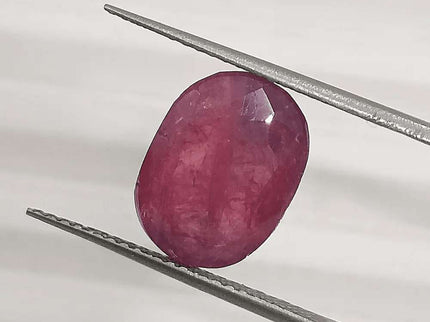 5.76ct Natural Untreated Ruby GSI Certified - SMSGEMS 