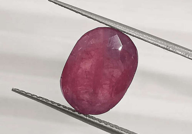 5.76ct Natural Untreated Ruby GSI Certified - SMSGEMS 