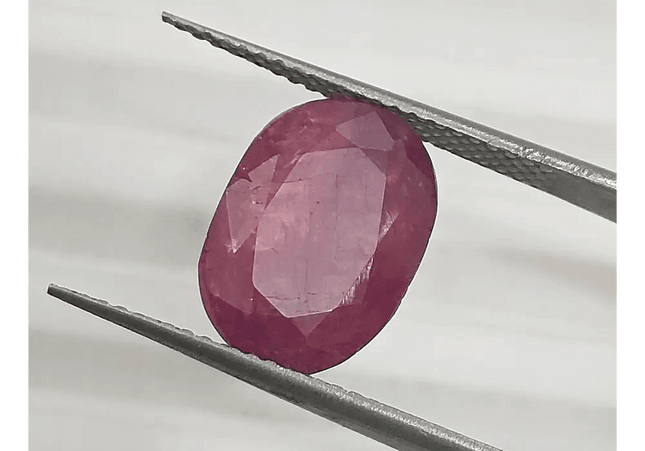 5.76ct Natural Untreated Ruby GSI Certified - SMSGEMS 