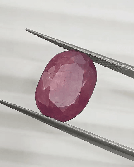 5.76ct Natural Untreated Ruby GSI Certified - SMSGEMS 