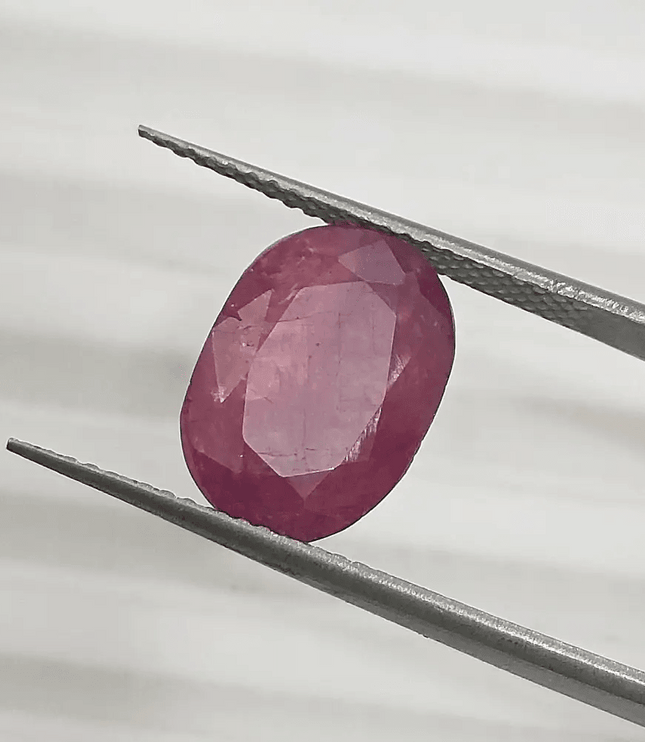 5.76ct Natural Untreated Ruby GSI Certified - SMSGEMS 