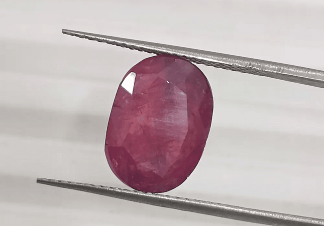 5.76ct Natural Untreated Ruby GSI Certified - SMSGEMS 