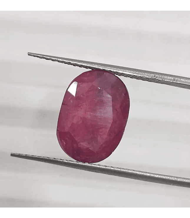 5.76ct Natural Untreated Ruby GSI Certified - SMSGEMS 