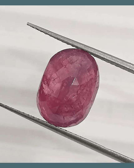 5.76ct Natural Untreated Ruby GSI Certified - SMSGEMS 