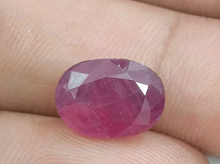 5.76ct Natural Untreated Ruby GSI Certified - SMSGEMS 