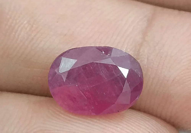 5.76ct Natural Untreated Ruby GSI Certified - SMSGEMS 