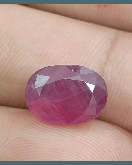 5.76ct Natural Untreated Ruby GSI Certified - SMSGEMS 