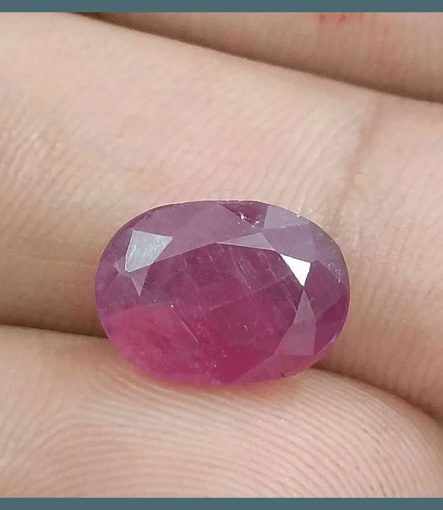 5.76ct Natural Untreated Ruby GSI Certified - SMSGEMS 