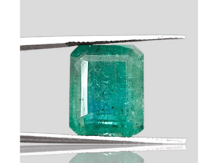 GSI Certified 8.22ct Zambian Emerald, Natural Gemstone - SMSGEMS 