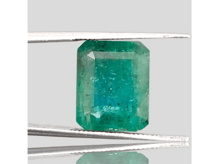 GSI Certified 8.22ct Zambian Emerald, Natural Gemstone - SMSGEMS 