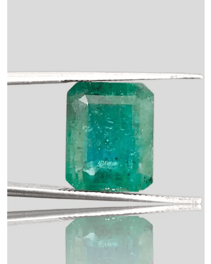 GSI Certified 8.22ct Zambian Emerald, Natural Gemstone - SMSGEMS 