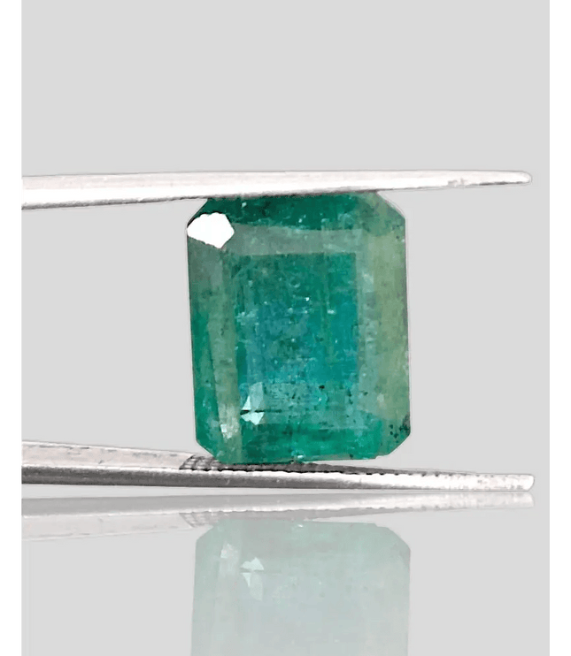 GSI Certified 8.22ct Zambian Emerald, Natural Gemstone - SMSGEMS 