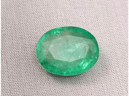 IGI Certified 13.36ct Pakistan Oval Cut Full Luster Emerald, Natural Earth Mined Gemstone. - SMSGEMS 