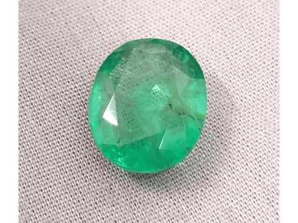IGI Certified 13.36ct Pakistan Oval Cut Full Luster Emerald, Natural Earth Mined Gemstone. - SMSGEMS 