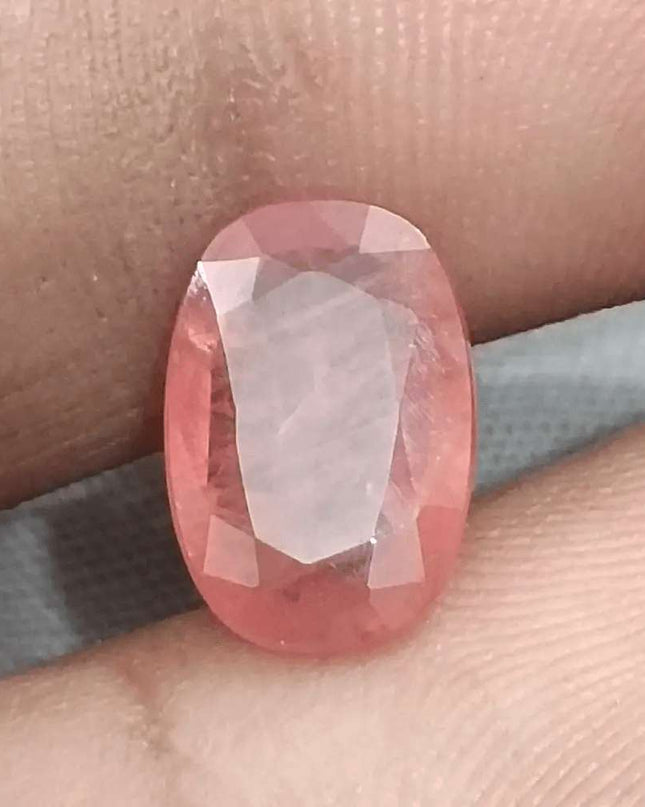 IGI Certified 3.29ct Padparadscha Sapphire, Natural Heated Gemstone - SMSGEMS 