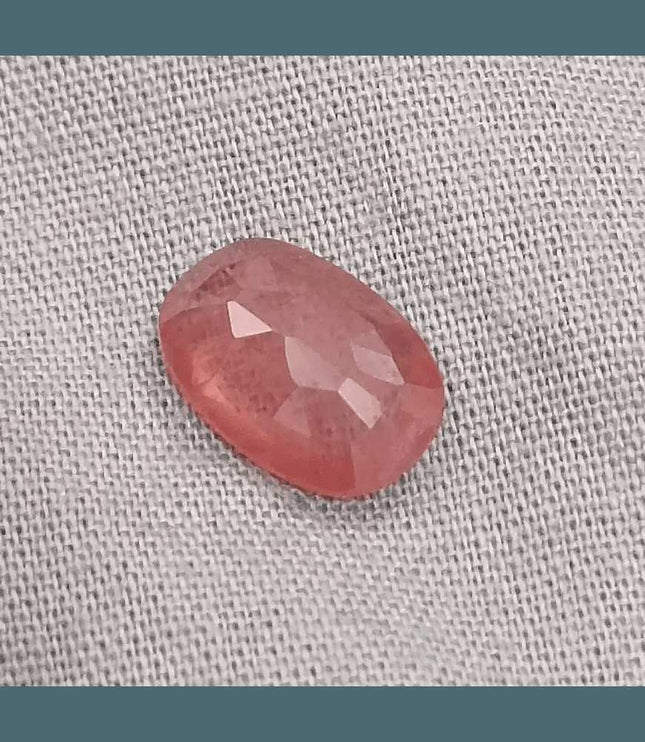 IGI Certified 3.29ct Padparadscha Sapphire, Natural Heated Gemstone - SMSGEMS 