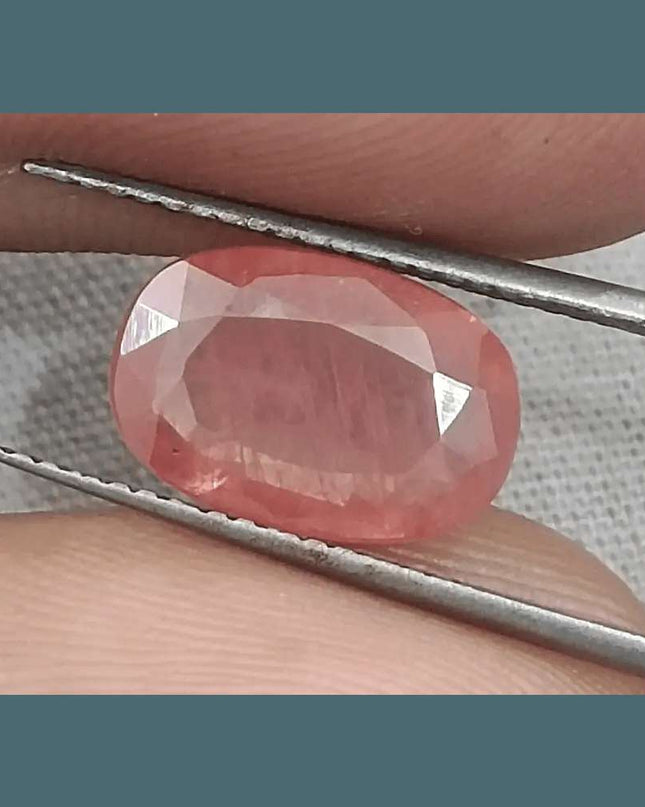 IGI Certified 3.29ct Padparadscha Sapphire, Natural Heated Gemstone - SMSGEMS 