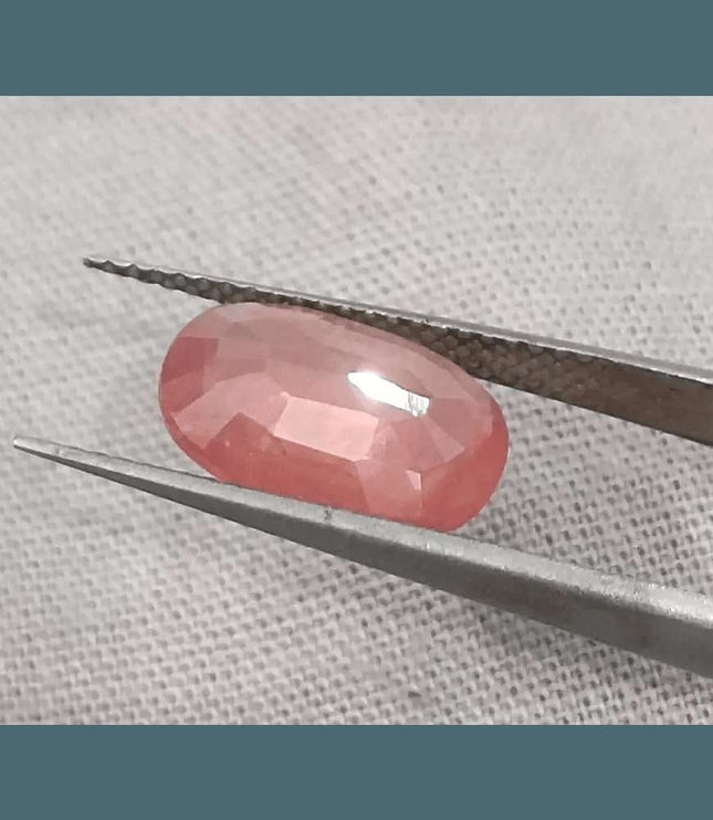 IGI Certified 3.29ct Padparadscha Sapphire, Natural Heated Gemstone - SMSGEMS 