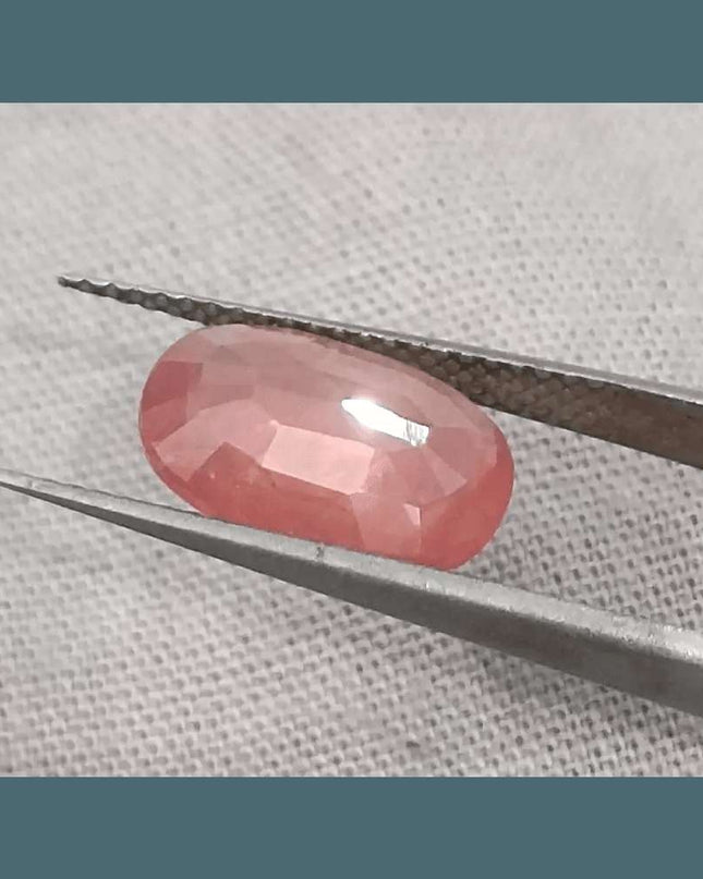 IGI Certified 3.29ct Padparadscha Sapphire, Natural Heated Gemstone - SMSGEMS 