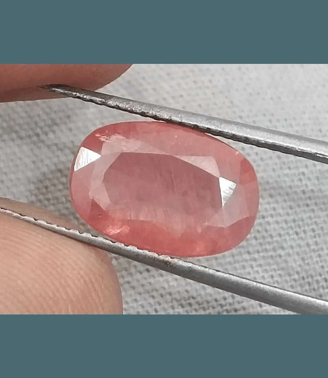 IGI Certified 3.29ct Padparadscha Sapphire, Natural Heated Gemstone - SMSGEMS 