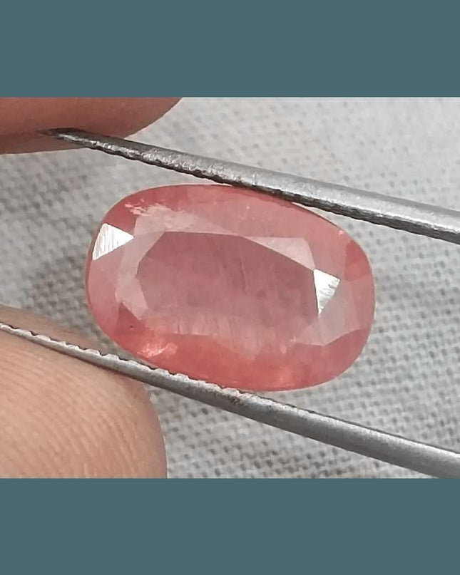 IGI Certified 3.29ct Padparadscha Sapphire, Natural Heated Gemstone - SMSGEMS 