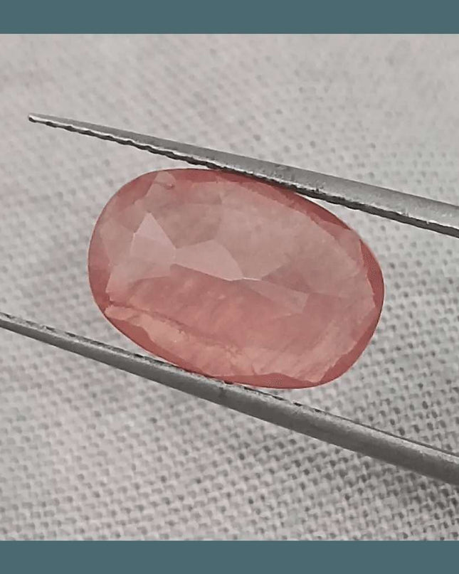 IGI Certified 3.29ct Padparadscha Sapphire, Natural Heated Gemstone - SMSGEMS 