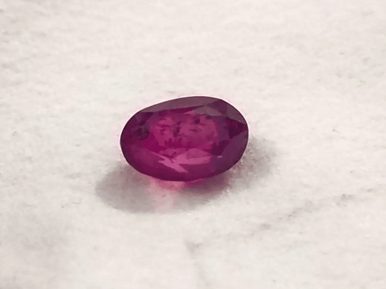 IGI Certified 3.48ct Deep Purple Red mozambique Ruby, Natural Untreated Gemstone - SMSGEMS 