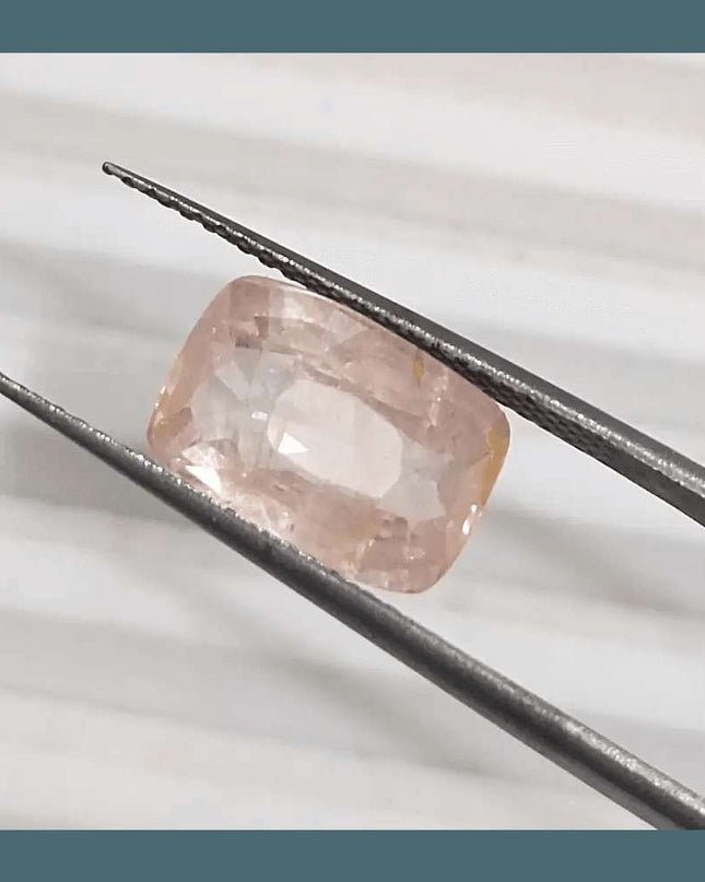 3.65ct IGI Certified Untreated Ceylon Padparadscha Sapphire - SMSGEMS 