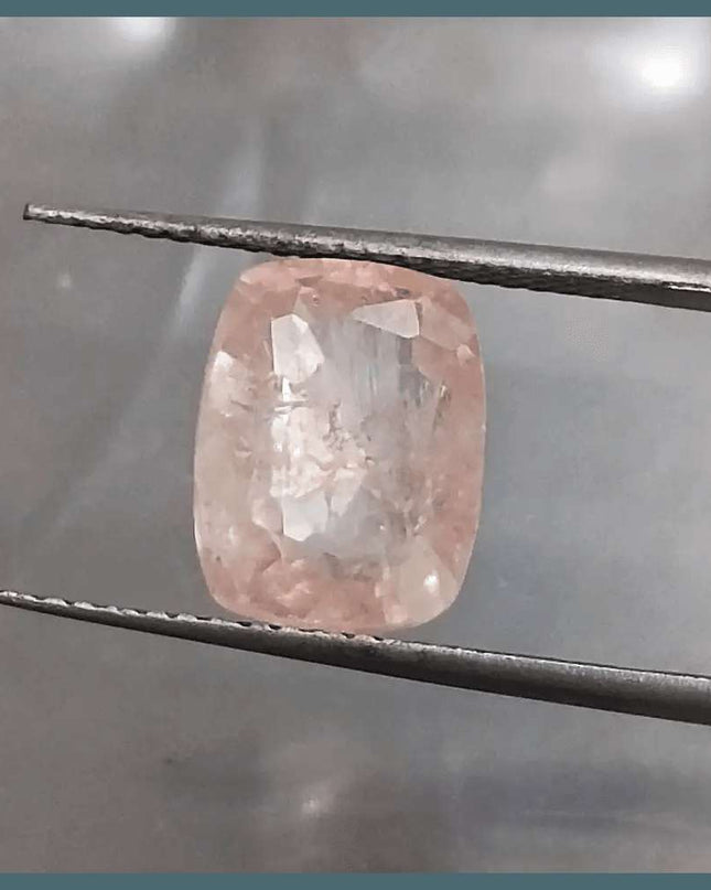IGI Certified 4.90ct Padparadscha Sapphire, Natural untreated Gemstone - SMSGEMS 