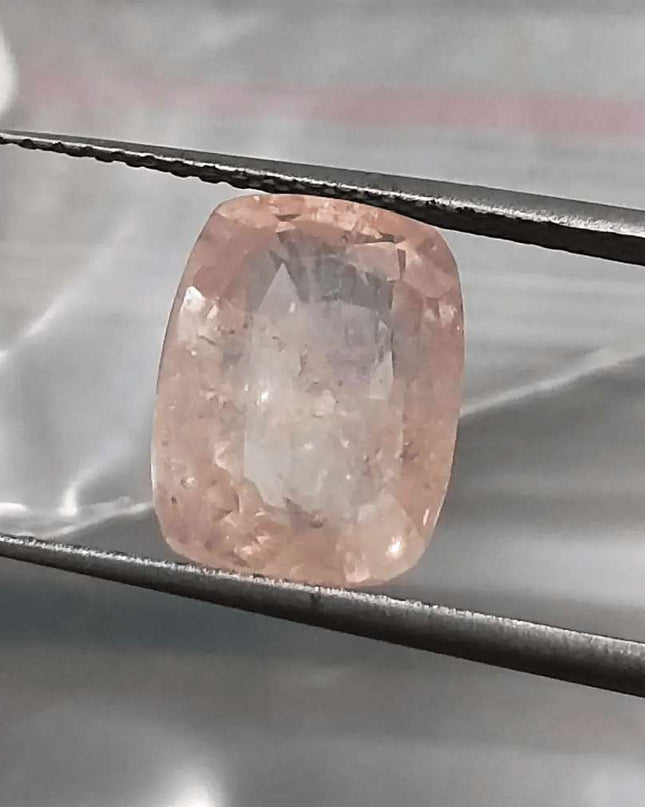 IGI Certified 4.90ct Padparadscha Sapphire, Natural untreated Gemstone - SMSGEMS 
