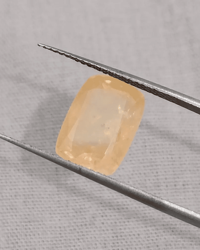 IGI Certified 5.28ct Ceylon Padparadscha Sapphire, Natural Untreated Gemstone - SMSGEMS 