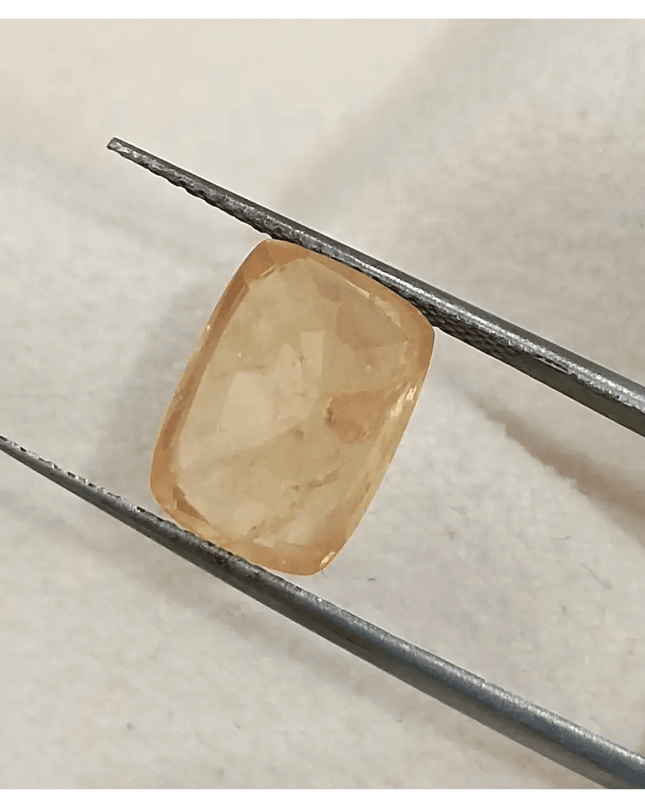 IGI Certified 5.28ct Ceylon Padparadscha Sapphire, Natural Untreated Gemstone - SMSGEMS 