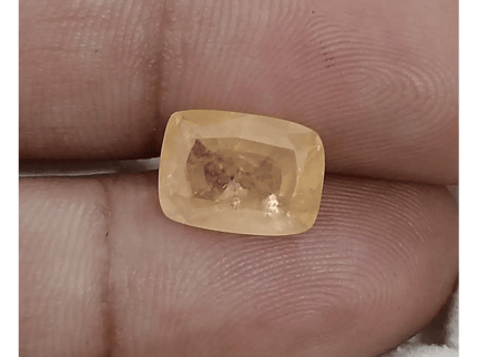 IGI Certified 5.28ct Ceylon Padparadscha Sapphire, Natural Untreated Gemstone - SMSGEMS 