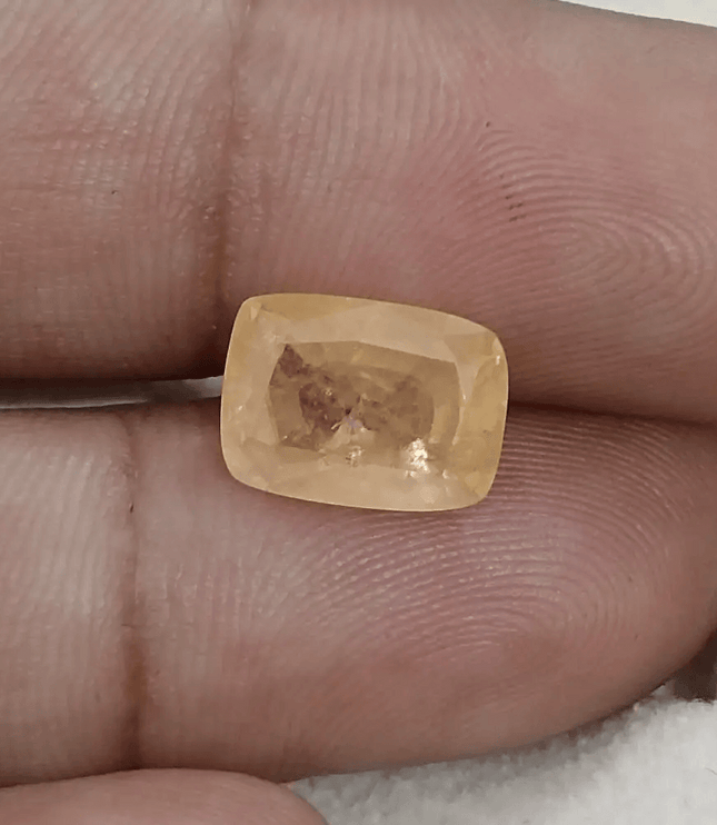 IGI Certified 5.28ct Ceylon Padparadscha Sapphire, Natural Untreated Gemstone - SMSGEMS 