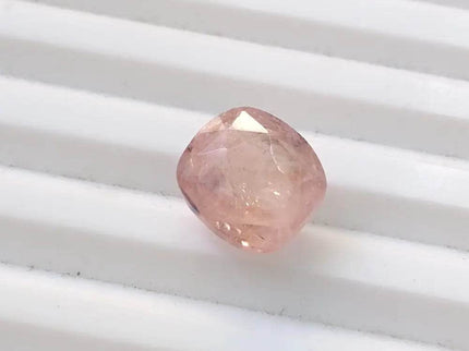 IGI Certified 5.44ct Padparadscha Cushion Cut Ceylon Sapphire, Natural Earth Mined untreated Gemstone - SMSGEMS 