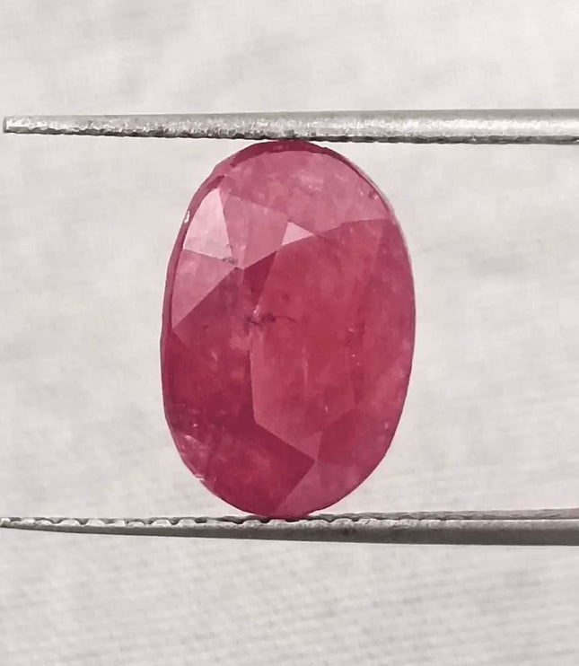 5.56ct African Ruby Natural Untreated Loose Ruby IGI Certified - SMSGEMS 