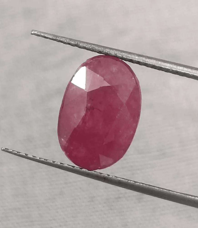 5.56ct African Ruby Natural Untreated Loose Ruby IGI Certified - SMSGEMS 