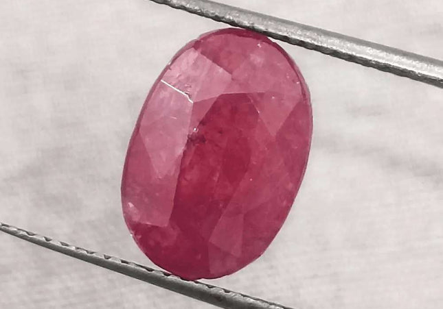 5.56ct African Ruby Natural Untreated Loose Ruby IGI Certified - SMSGEMS 