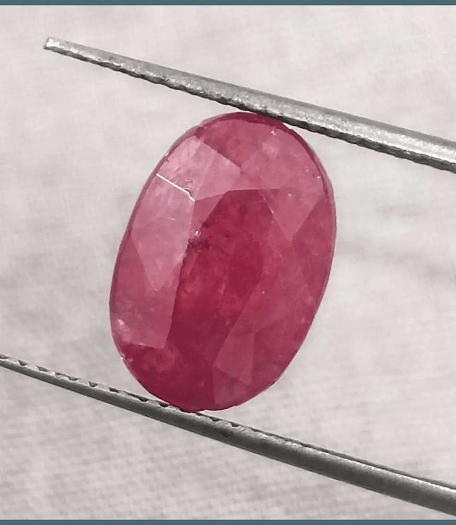 5.56ct African Ruby Natural Untreated Loose Ruby IGI Certified - SMSGEMS 