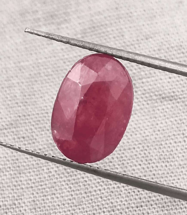 5.56ct African Ruby Natural Untreated Loose Ruby IGI Certified - SMSGEMS 