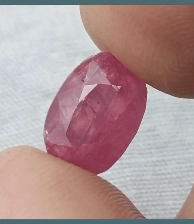 5.56ct African Ruby Natural Untreated Loose Ruby IGI Certified - SMSGEMS 