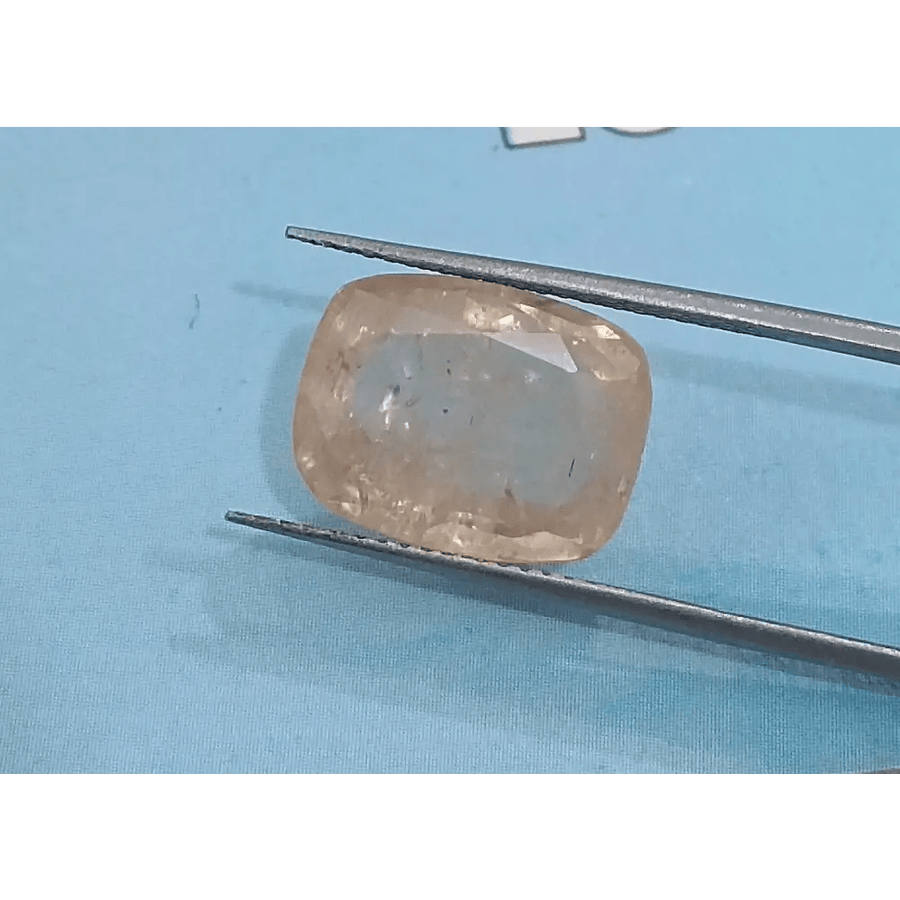 IGI Certified 6.38ct Padparadscha Sapphire, Natural Untreated Gemstone - SMSGEMS 