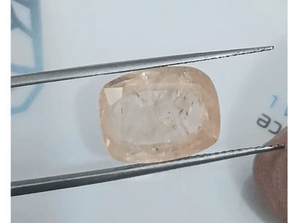 IGI Certified 6.38ct Padparadscha Sapphire, Natural Untreated Gemstone - SMSGEMS 