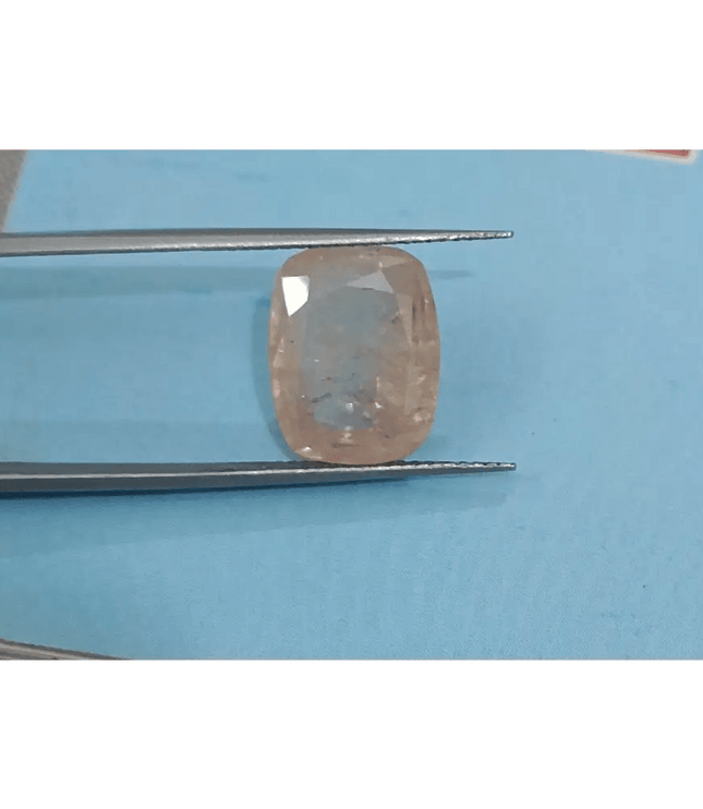 IGI Certified 6.38ct Padparadscha Sapphire, Natural Untreated Gemstone - SMSGEMS 